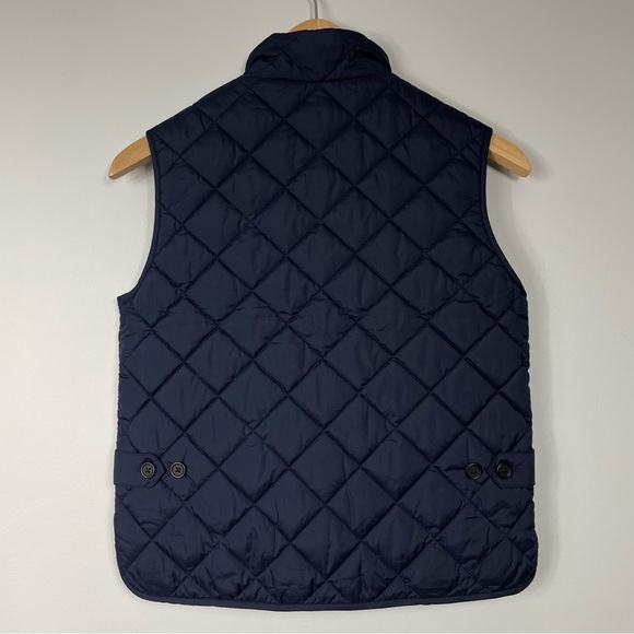 J.Crew Crewcuts navy quilted zip up vest Sz 8 - Picture 4 of 4